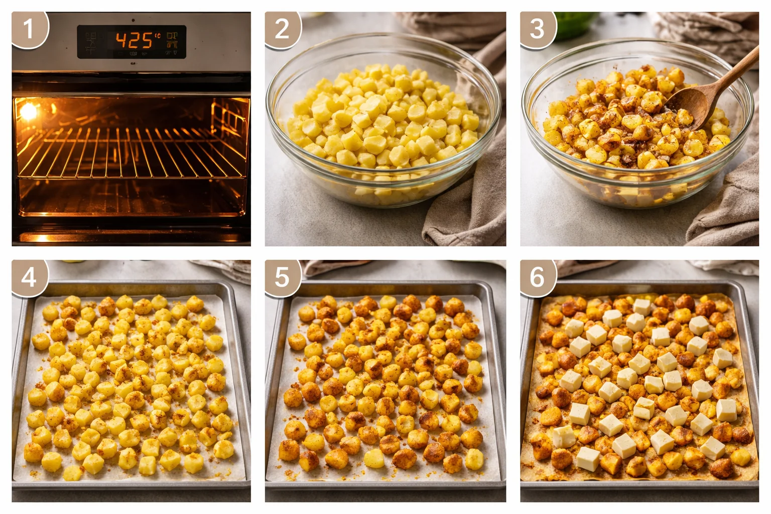 Deliciously Crispy Baked Halloumi Potato Squares You'll Love