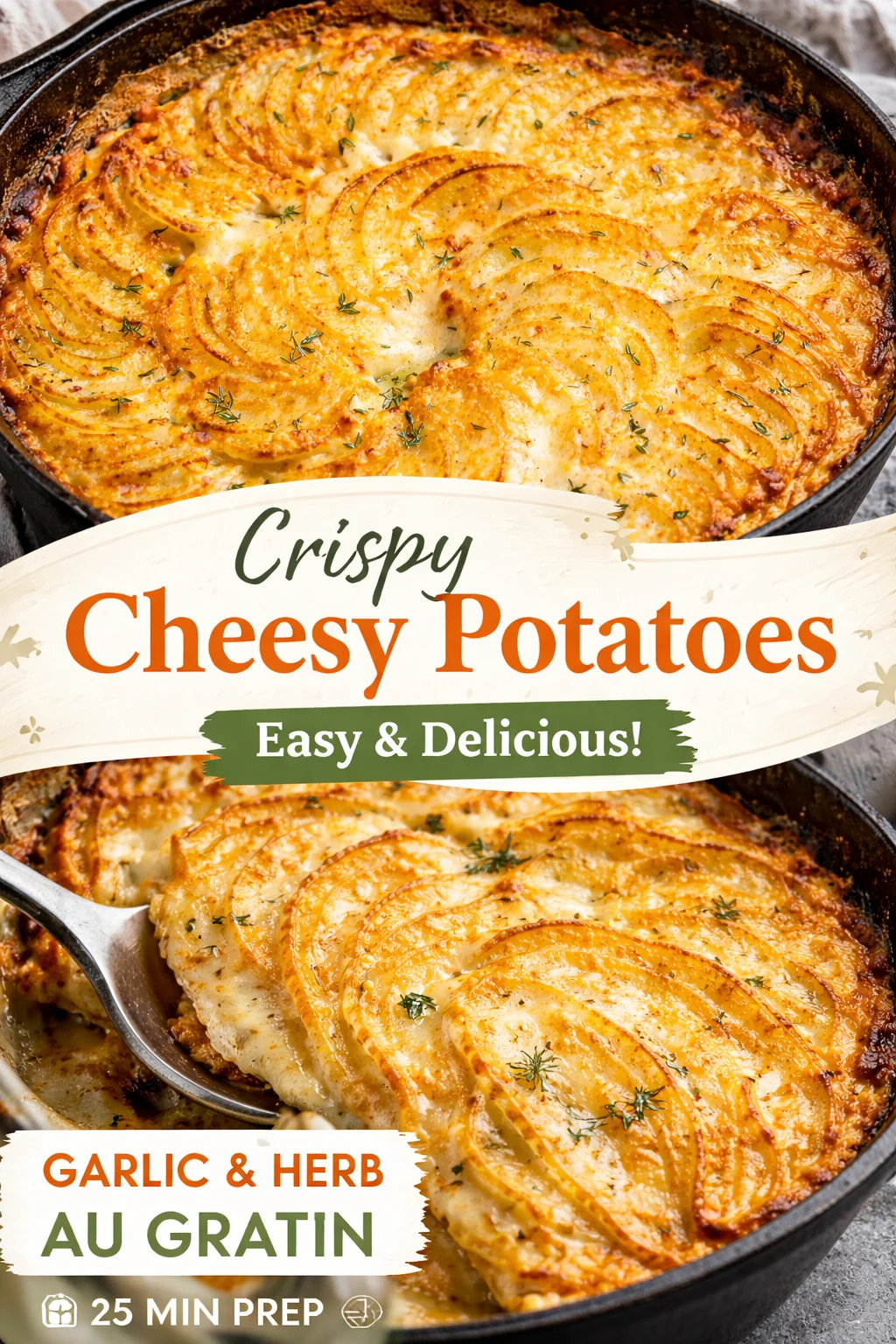 Savor the Crunch: Crispy Parmesan and Gruyere Potato Gratin Recipe