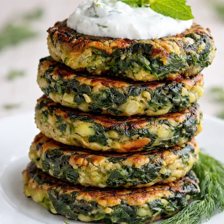 Crispy spinach zucchini feta bites served as a healthy appetizer.