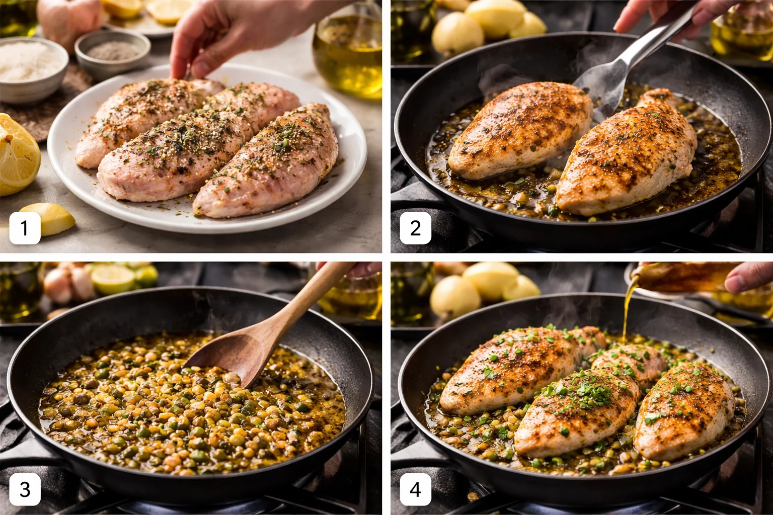 Sizzling Chicken with Warm Olive Salsa: A Flavorful Delight