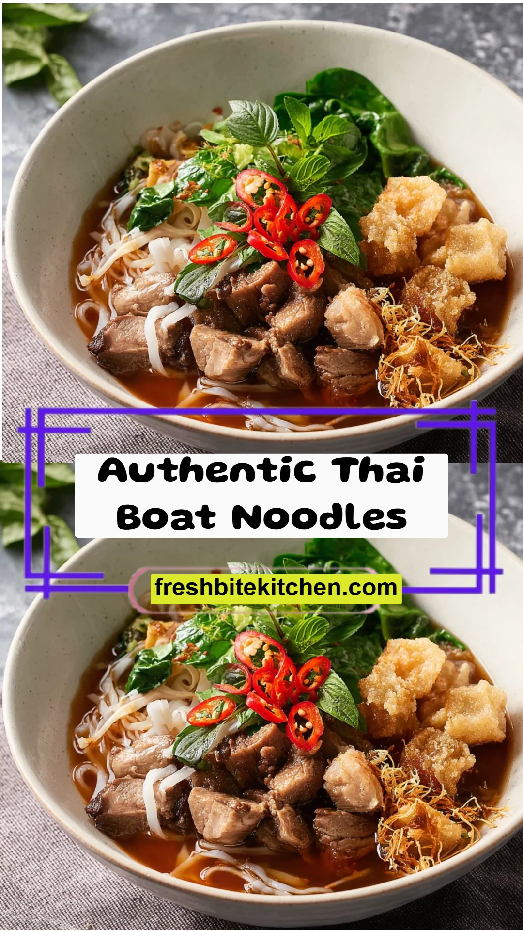 Authentic Thai Boat Noodles