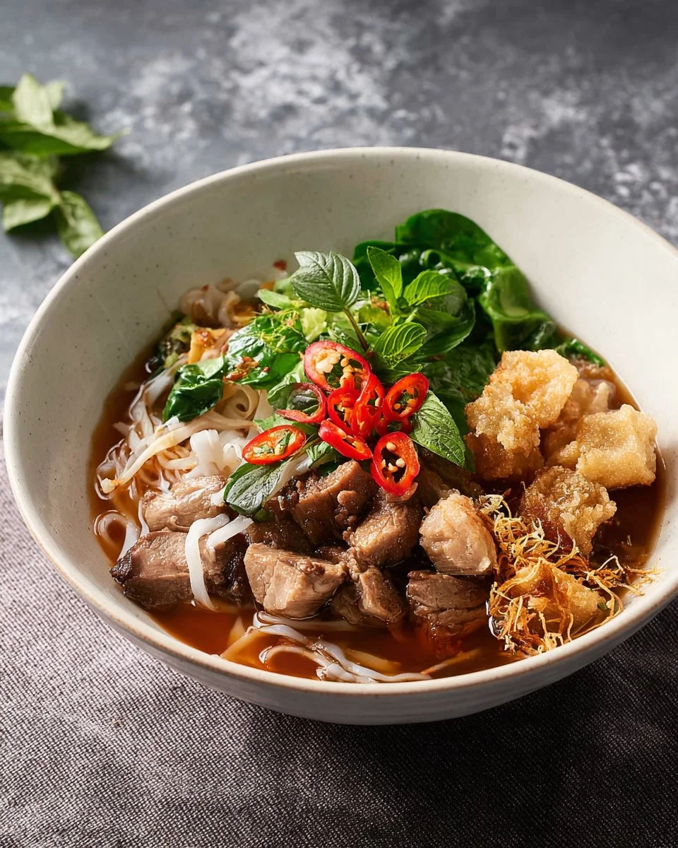 Authentic Thai Boat Noodles