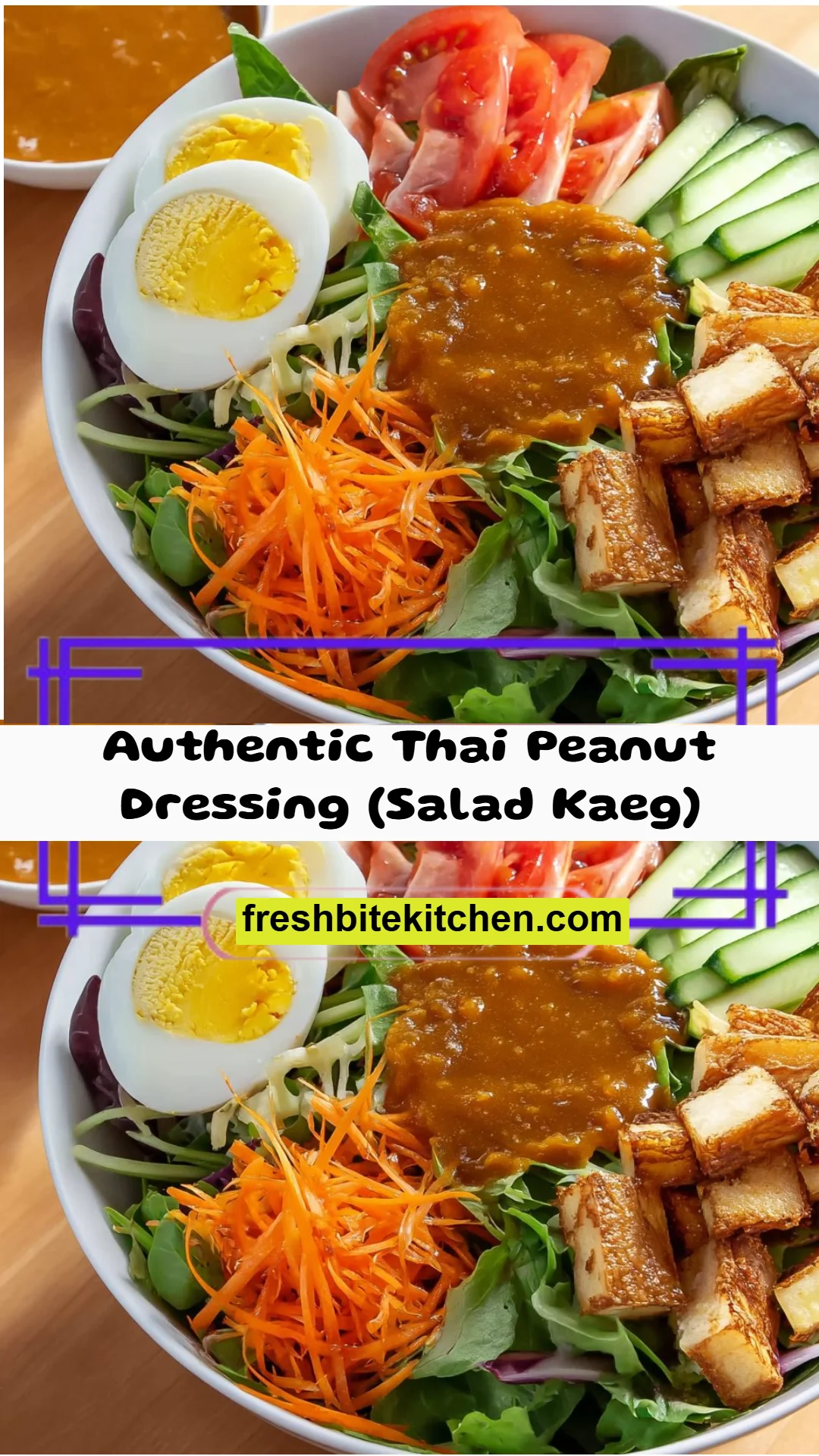 Authentic Thai Peanut Dressing (Salad Kaeg)