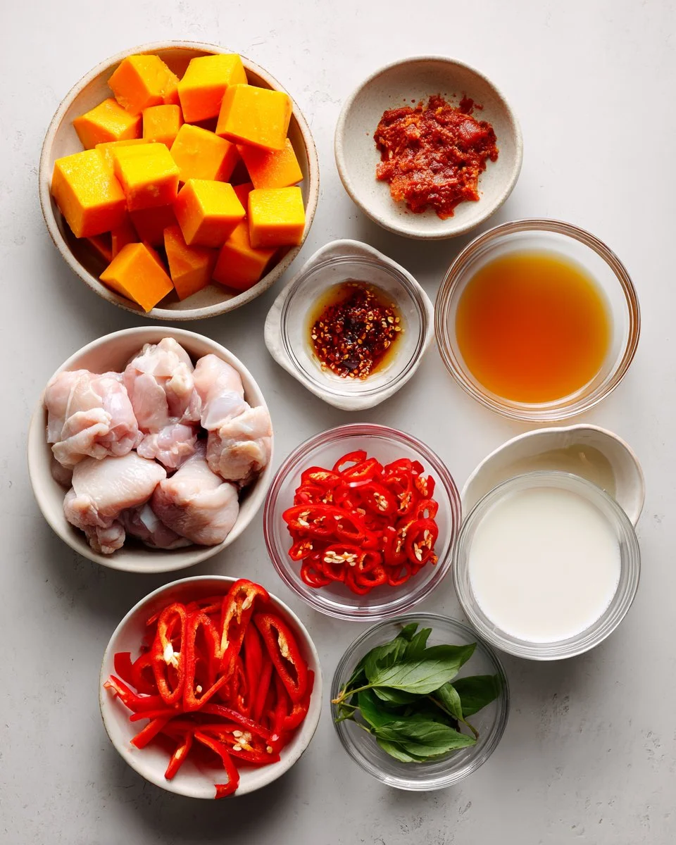 Authentic Thai Red Curry with Chicken