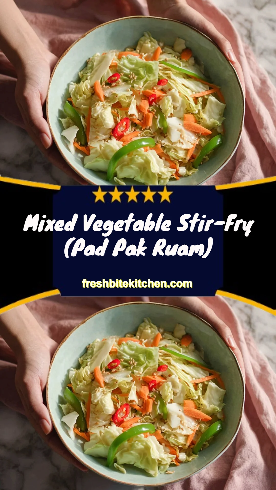 Mixed Vegetable Stir-Fry (Pad Pak Ruam)