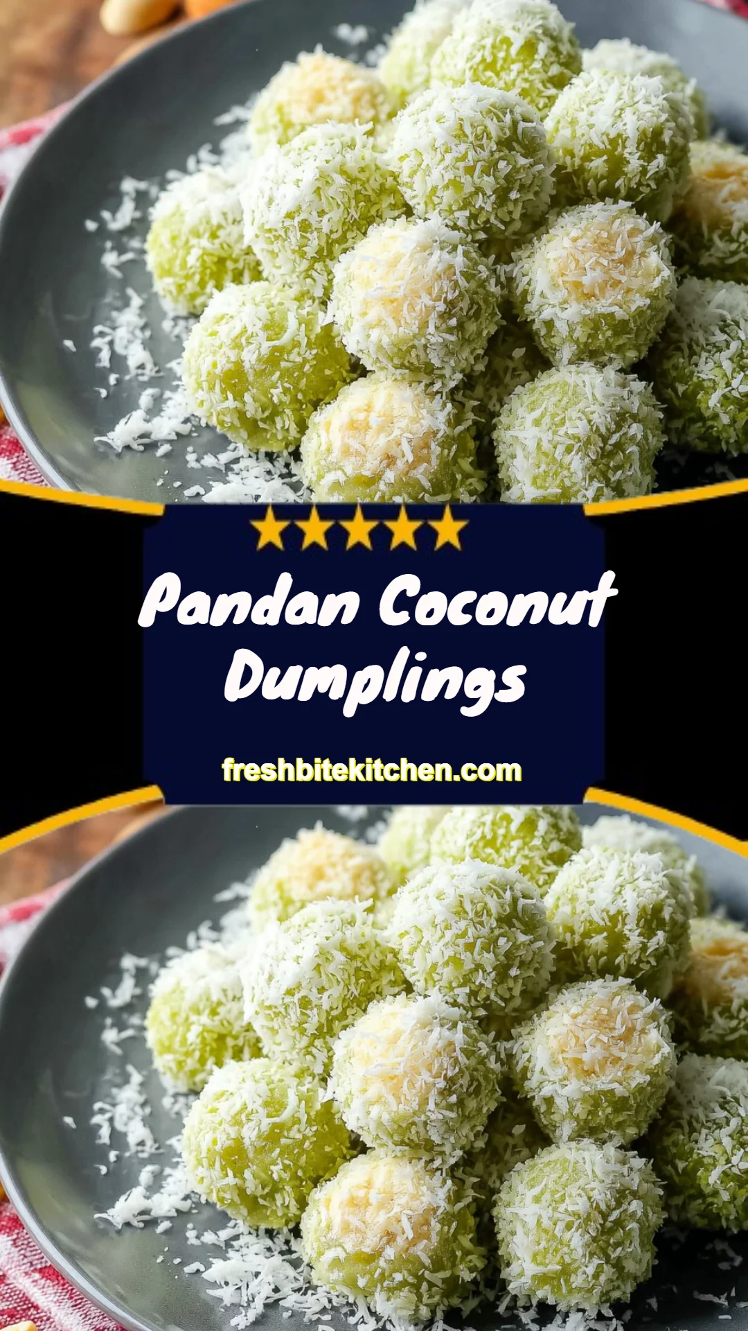Pandan Coconut Dumplings