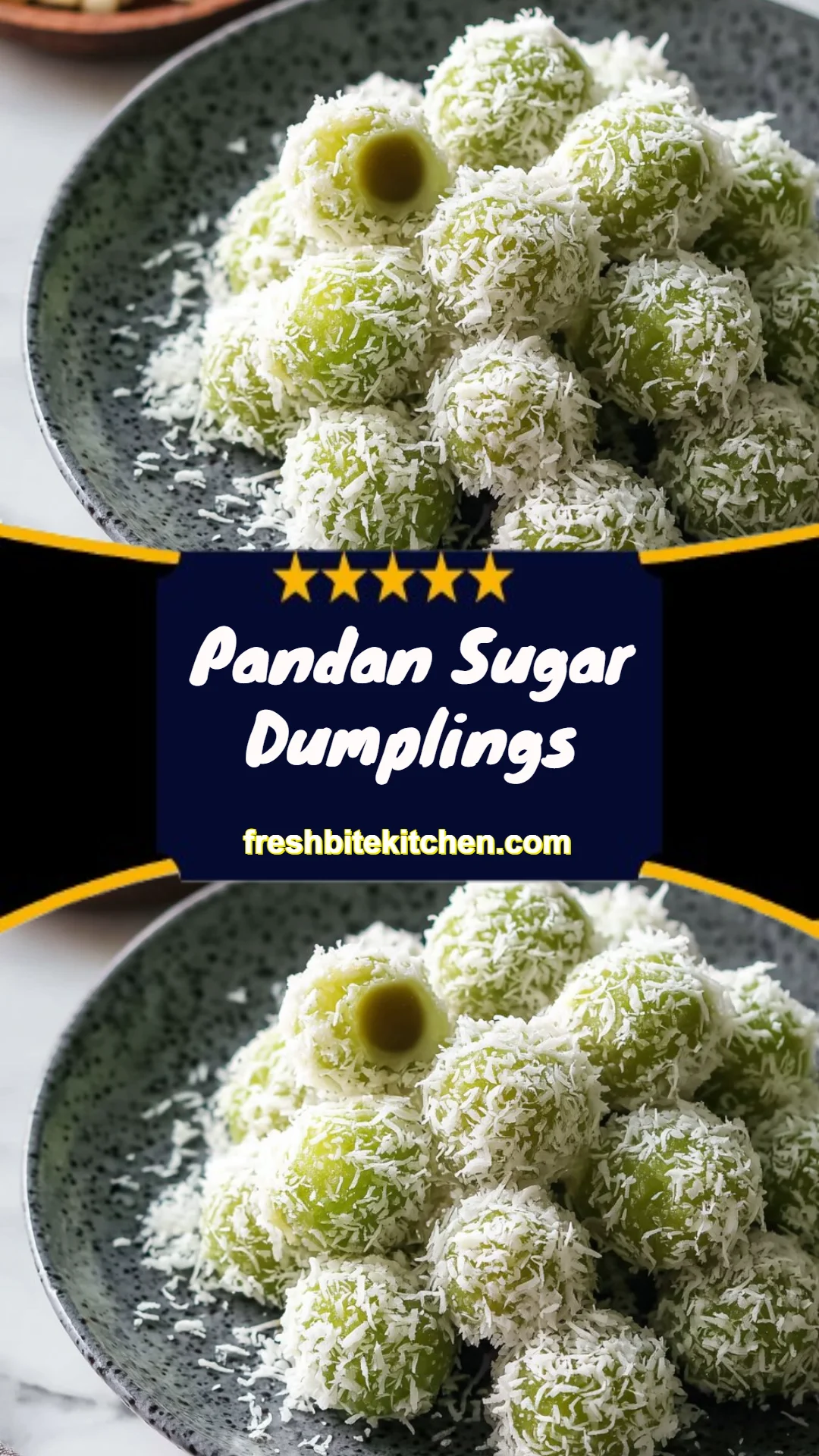 Pandan Sugar Dumplings