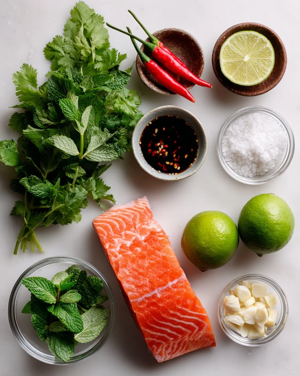Spicy Salmon Sashimi Salad