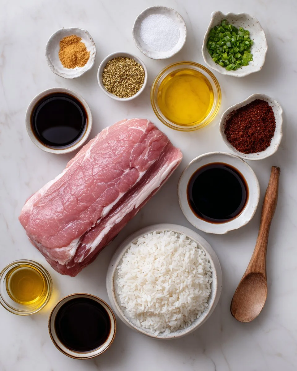Thai-Chinese BBQ Pork Rice