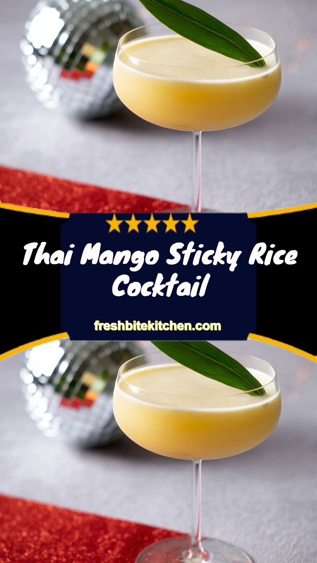 Thai Mango Sticky Rice Cocktail