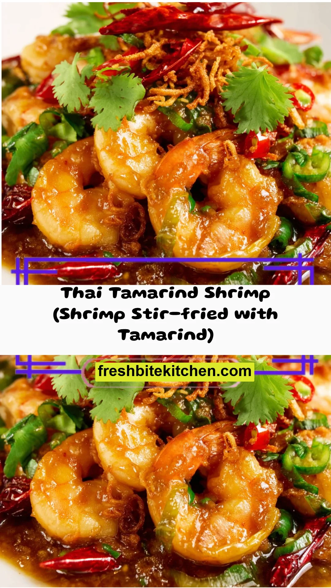 Thai Tamarind Shrimp (Shrimp Stir-fried with Tamarind)