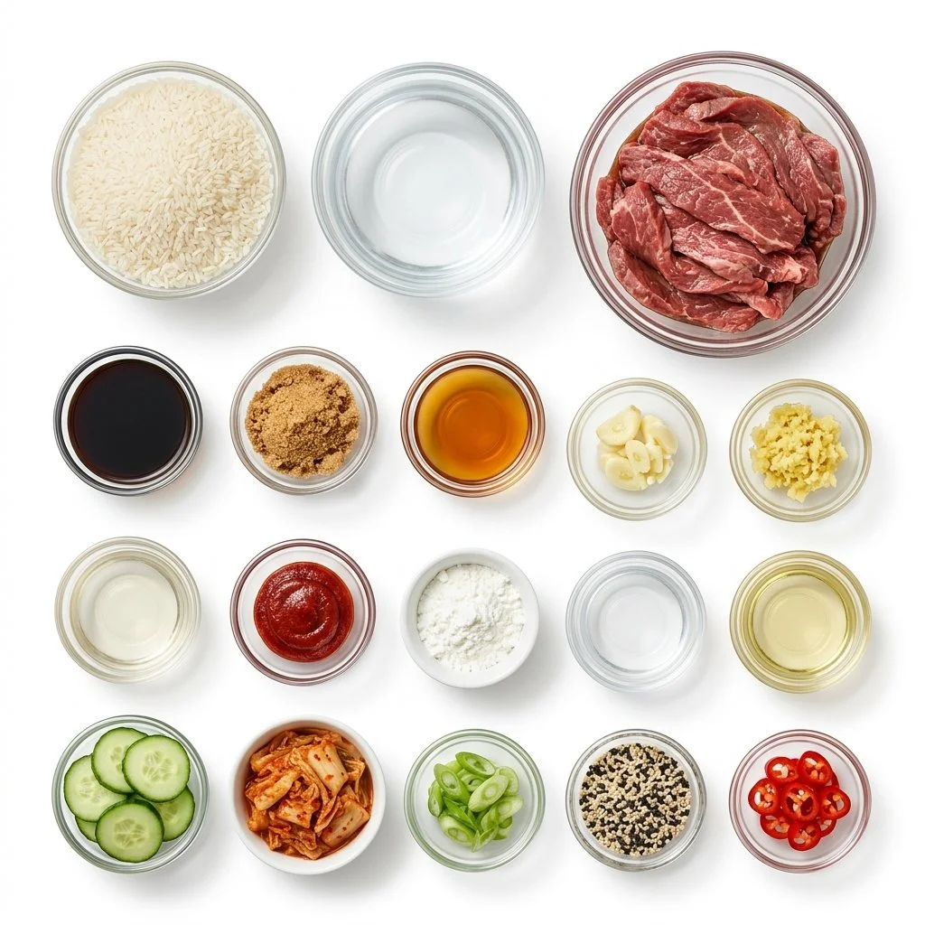 Korean BBQ Steak Rice Bowls