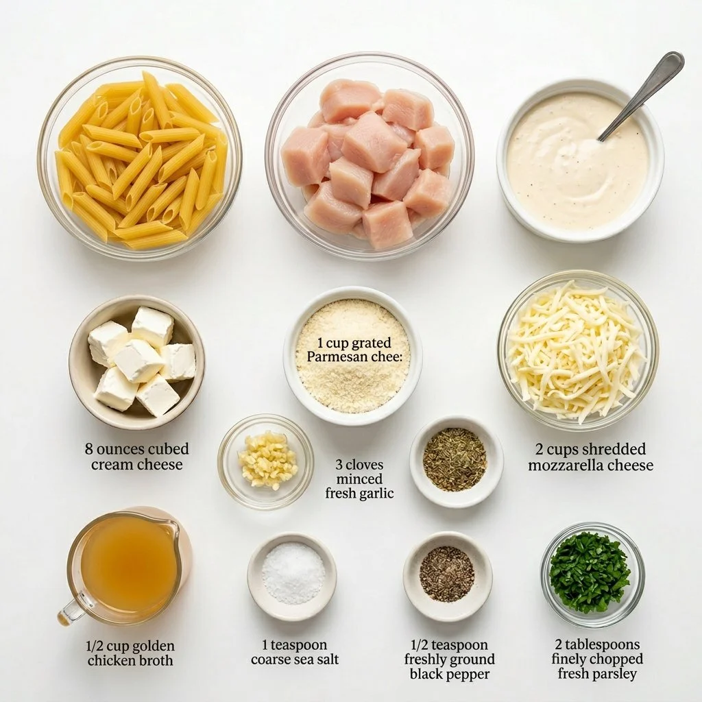 Slow Cooker Copycat Olive Garden Chicken Alfredo Pasta