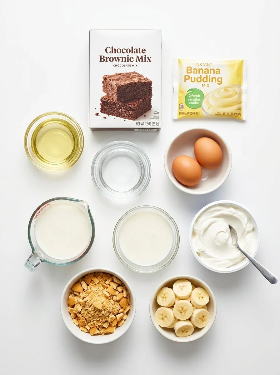 Banana Pudding Brownies