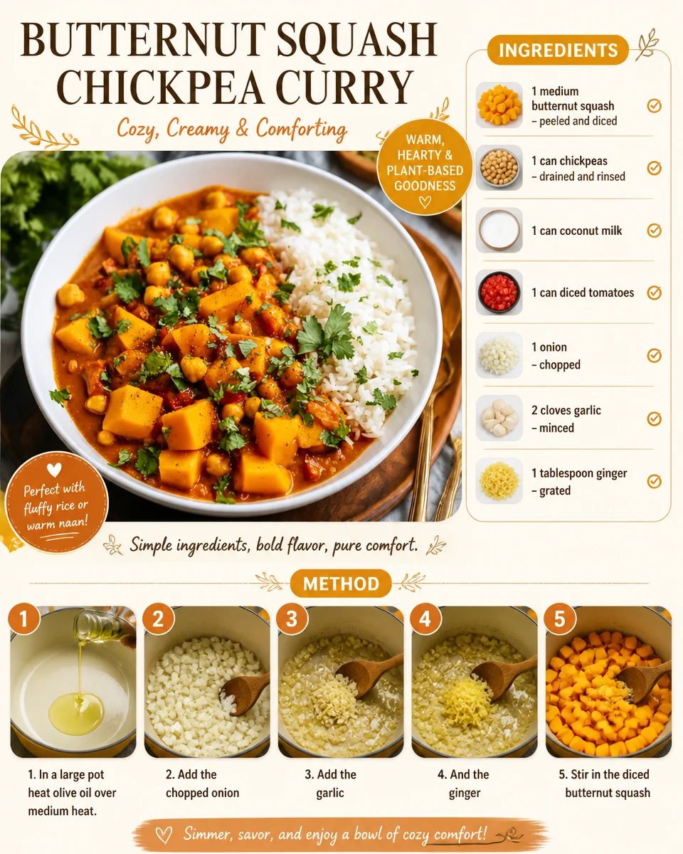 Butternut Squash Chickpea Curry