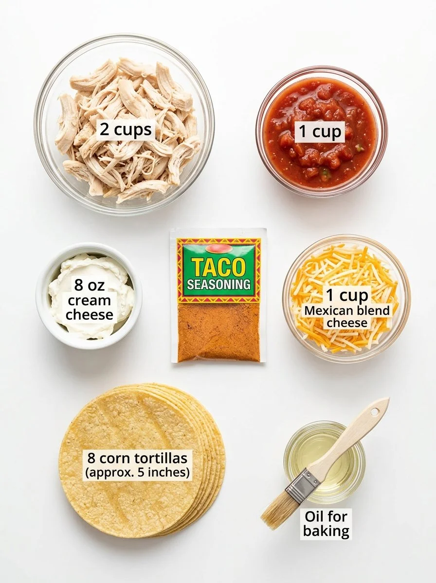 Crockpot Chicken Taquitos
