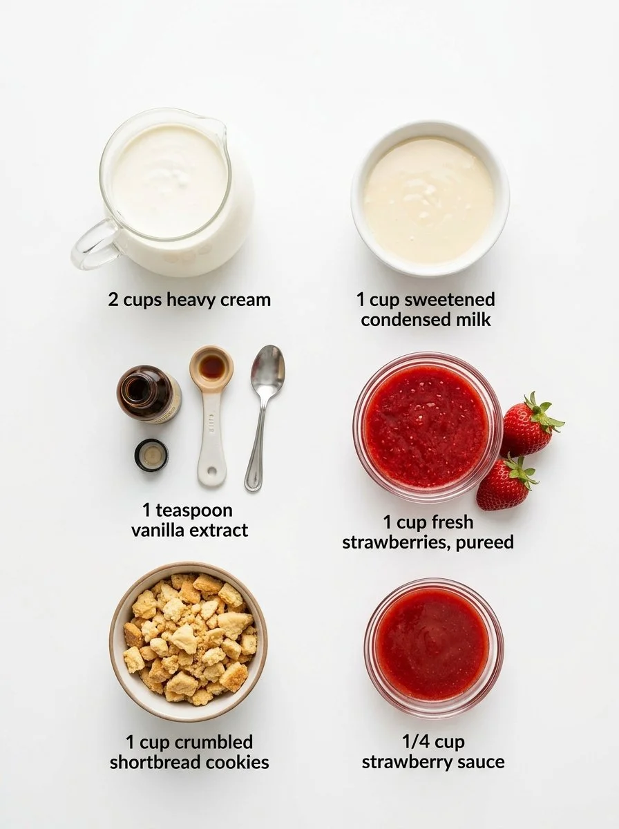 Strawberry Crunch Ice Cream