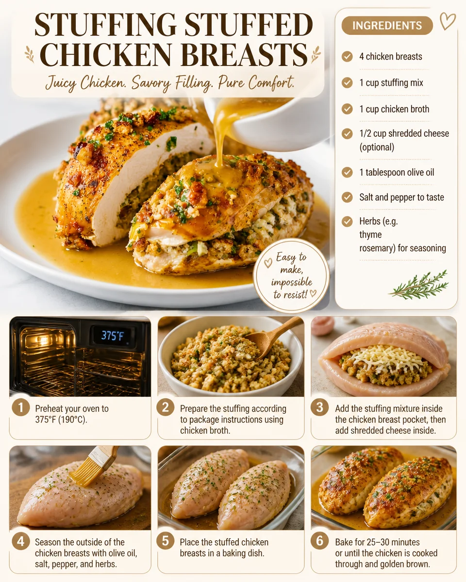 Stuffed Chicken Breasts with Stuffing
