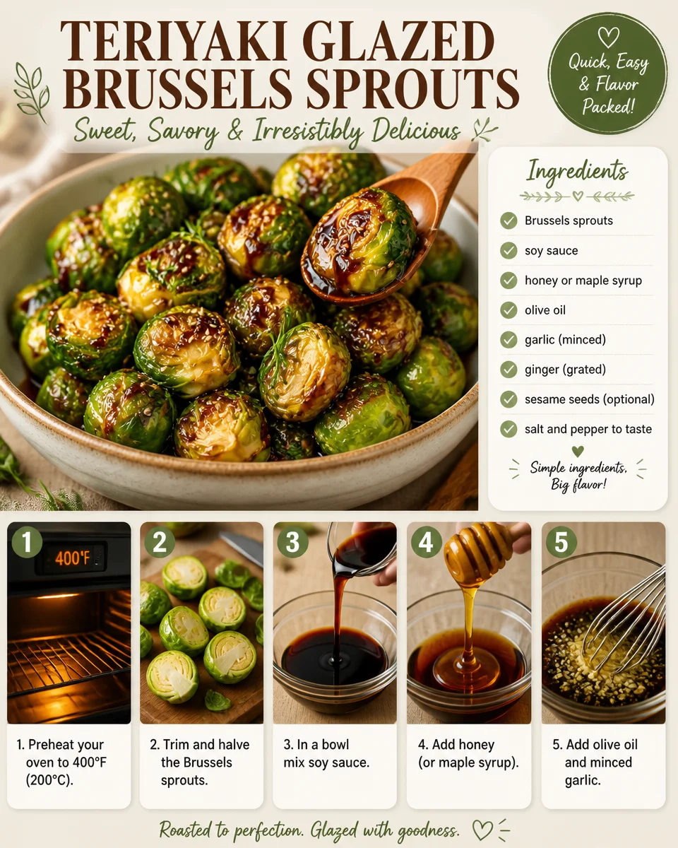 Teriyaki Glazed Brussels Sprouts